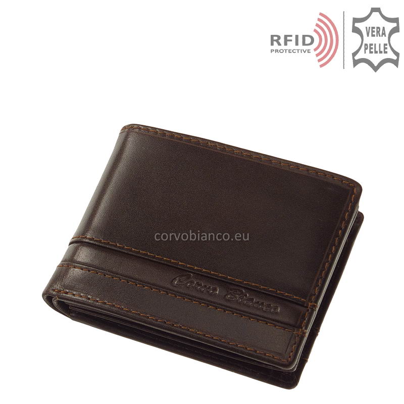 Corvo Bianco RFID pénztárca RCCS1021 barna